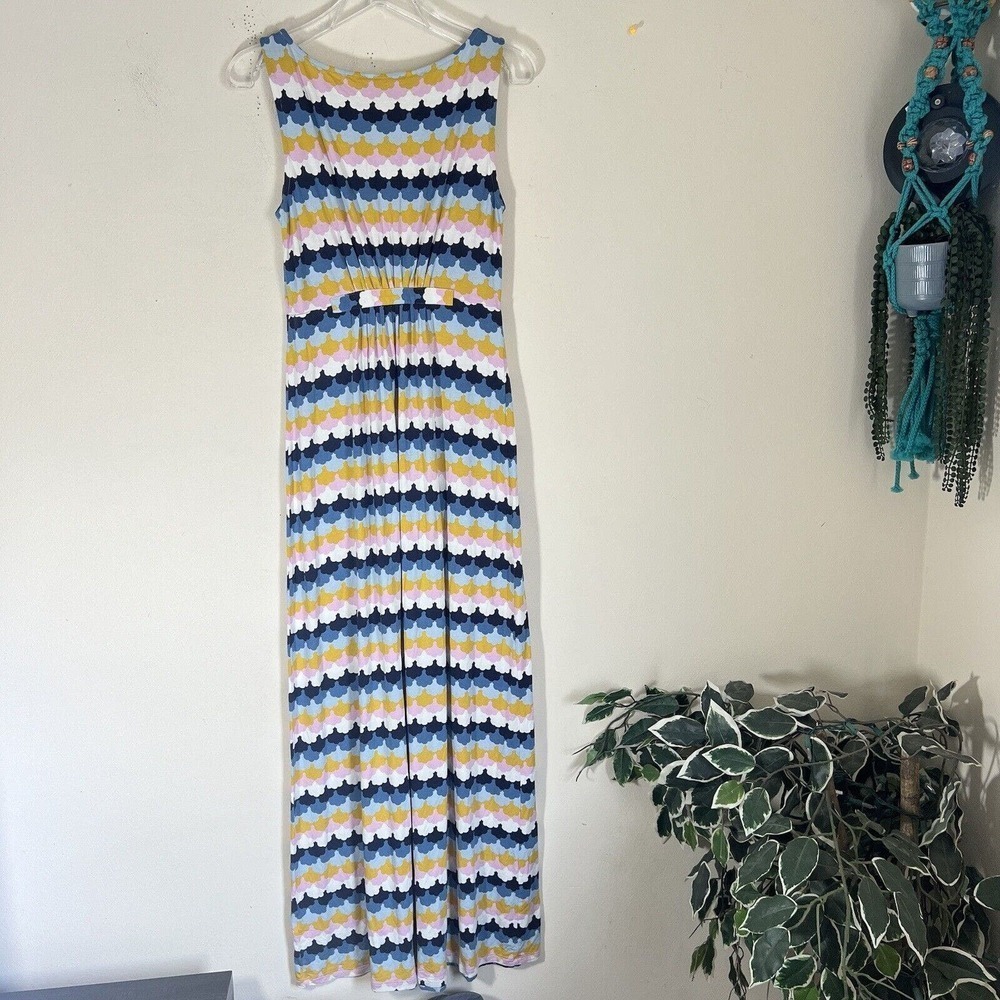 BODEN Jersey Knit Maxi Dress BOLD Prints SIZE US 6R UK 10 Stretch - Picture 5 of 7